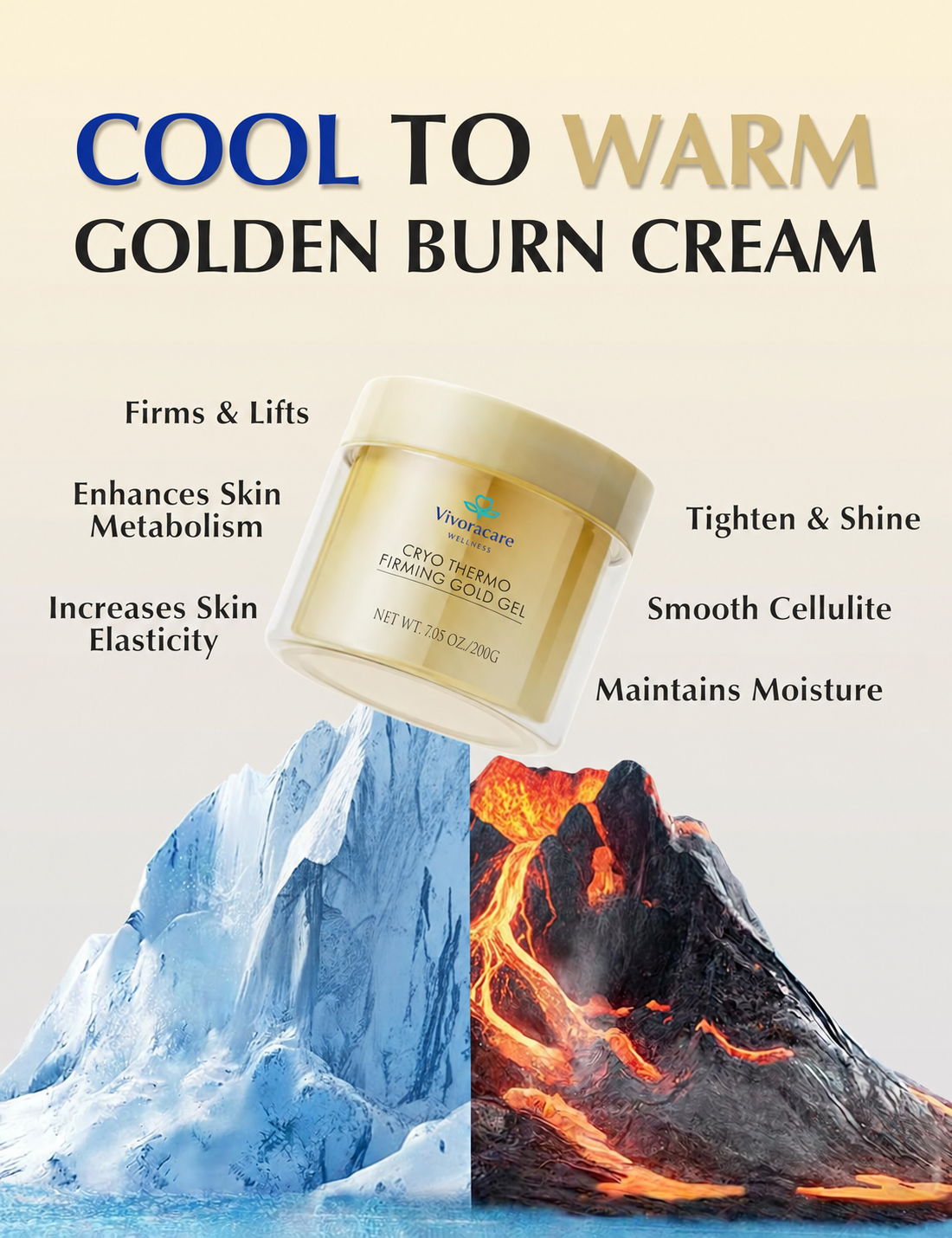 Vivoracare™ Cryo Thermo Firming Gold Gel