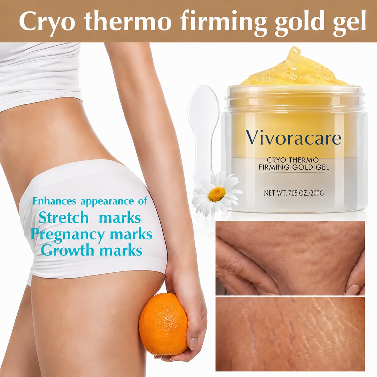 Vivoracare™ Cryo Thermo Firming Gold Gel