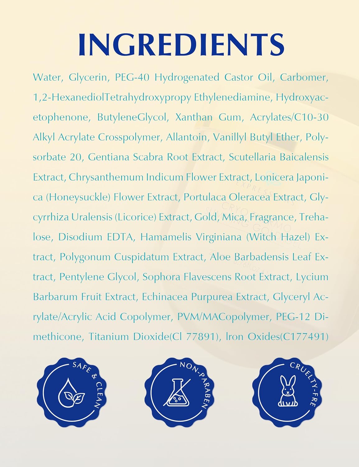 Vivoracare™ Cryo Thermo Firming Gold Gel